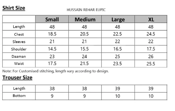 HUSSAIN REHAR RIVIERA RTW 3PC