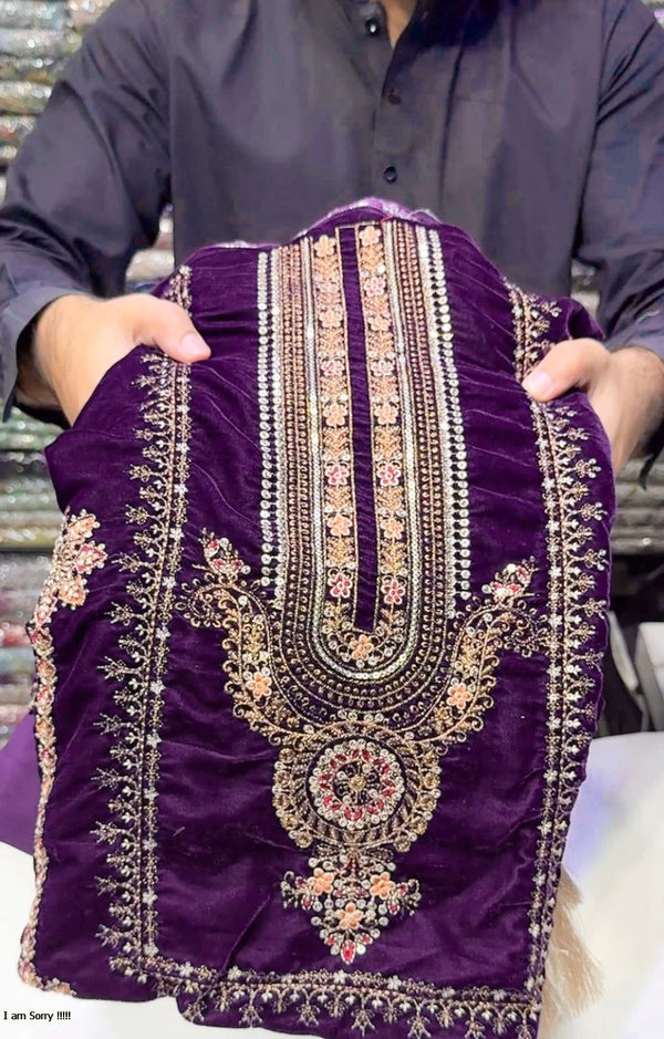 Maria.B Velvet Purple 3Pc