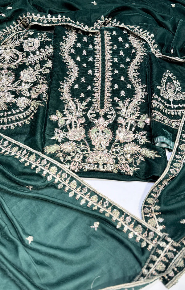 Batik Velvet 3Pc Green