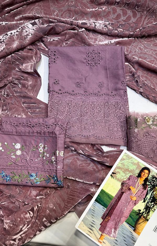 ELAF 01 DHANAK PALACHI SHAWL – LILAC