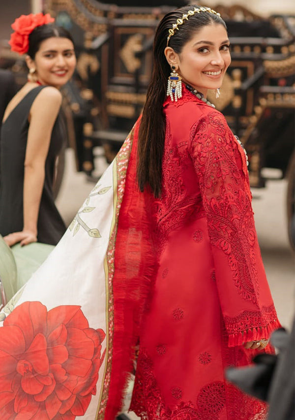 Mushq | Red - Chickenkari Lawn Collection Replica
