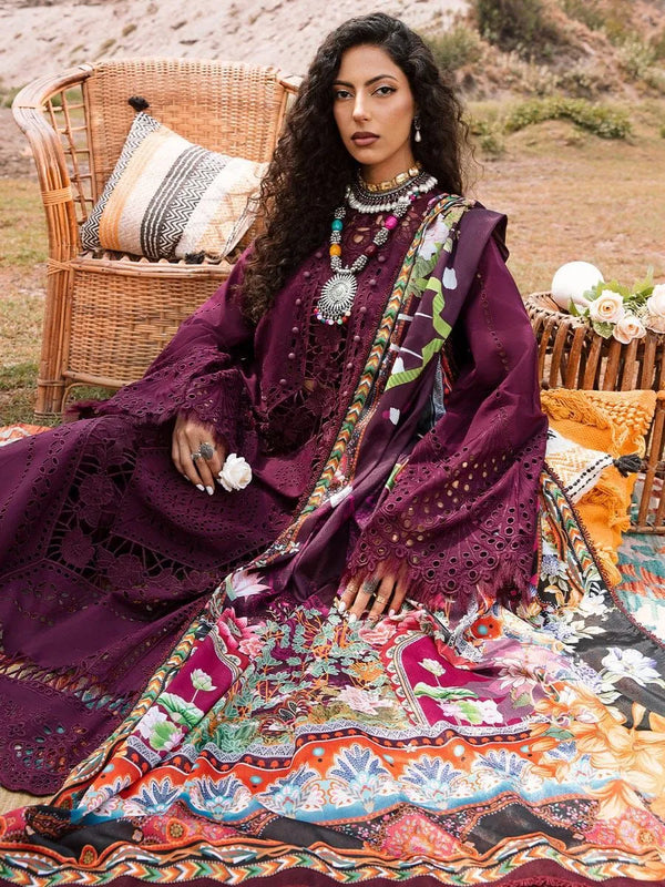 Bin Ilyas Maroon Luxury Chikankari Collection Replica