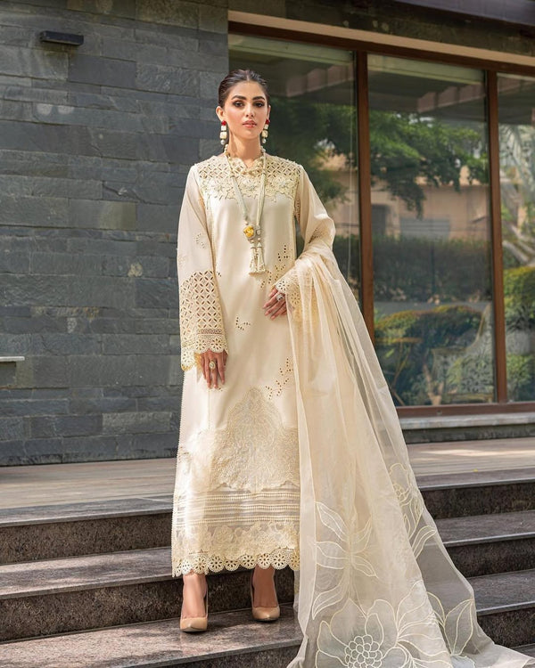 Mushq | Creme - Chickenkari Lawn Collection