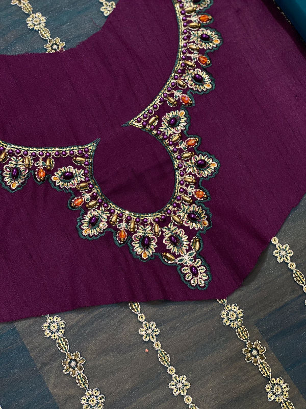 Baroque Chantelle Embroidered Chiffon | Unstitched Replica