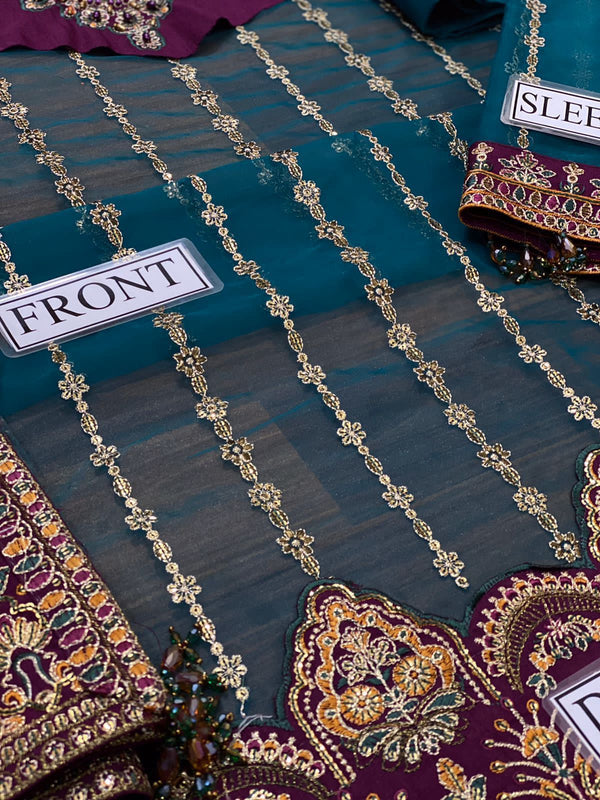 Baroque Chantelle Embroidered Chiffon | Unstitched Replica