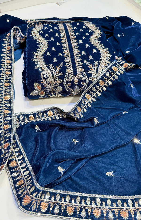 Batik Velvet 3Pc Navy