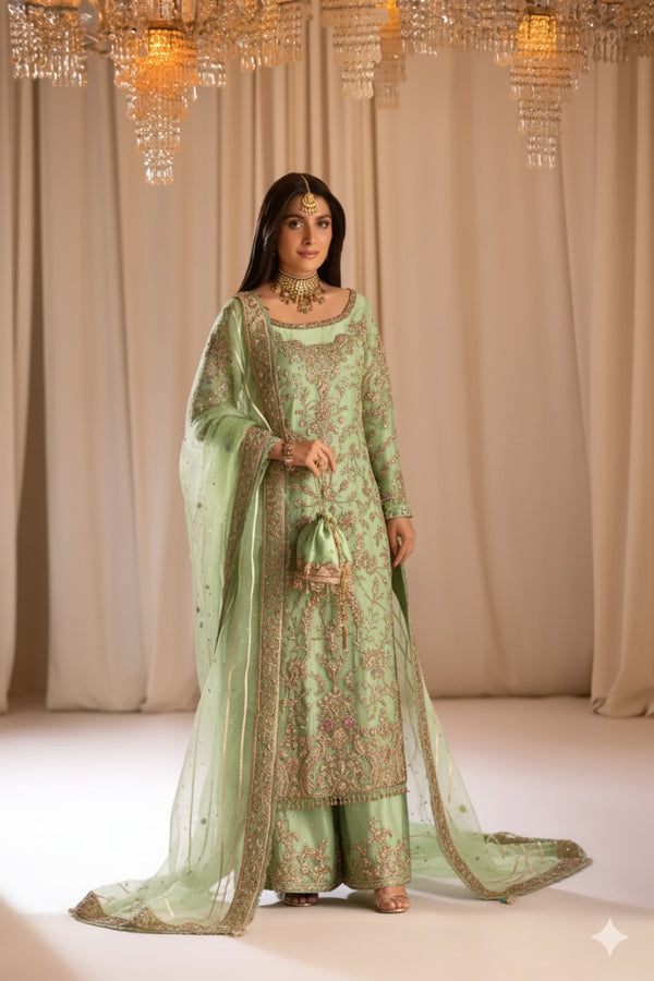 TABYA RAW SILK TABEER (Pista)