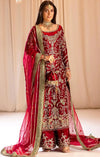 TABYA RAW SILK TABEER - MEROON Edition