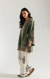 ETHNC KURTA SET TEAL 2PC
