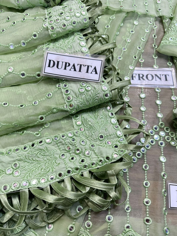 Asim Jofa Embroidered Chiffon Wedding Collection Replica