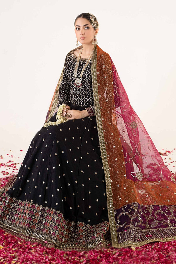 Maria B Black Chiffon Bridal Collection Replica