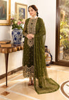 Asim Jofa Olive Chiffon Formal Collection Replica