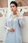 Mushq Sky Blue Organza Collection Replica