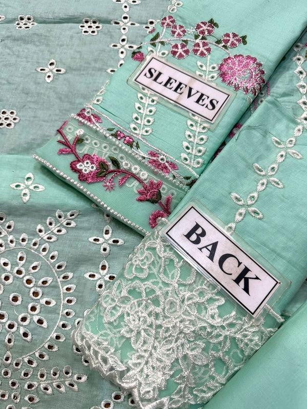 Bin Ilyas Sea Green Lawn Unstitched Replica Collection