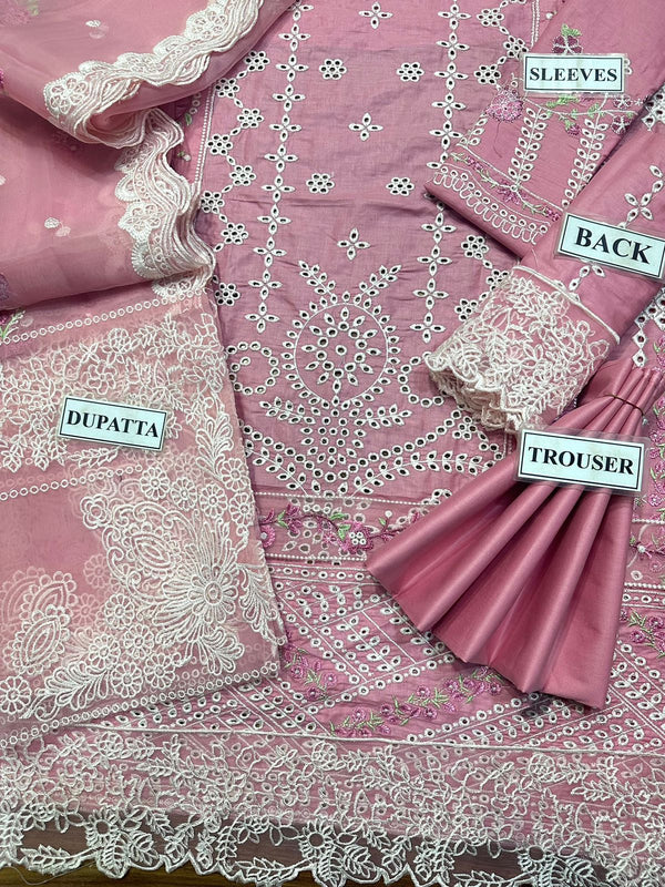 Bin Ilyas Pink Lawn Unstitched Replica Collection