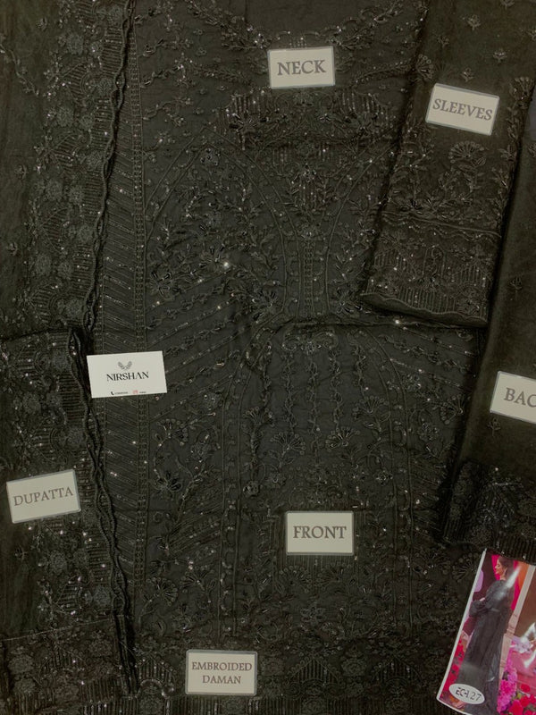 Kanwal Malik | Black - Net Collection Replica