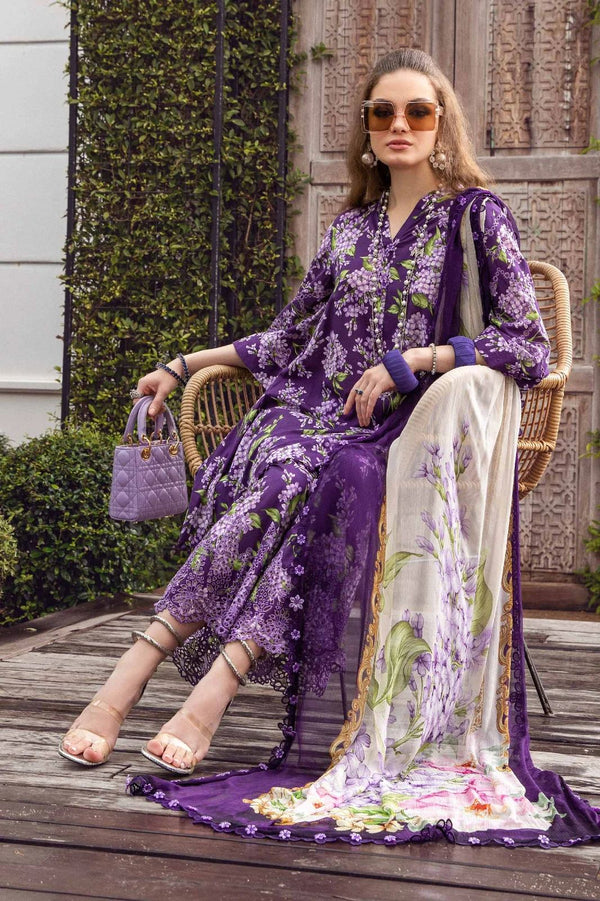 Maria B | Purple - 3 Piece Chikankari Lawn Collection Replica