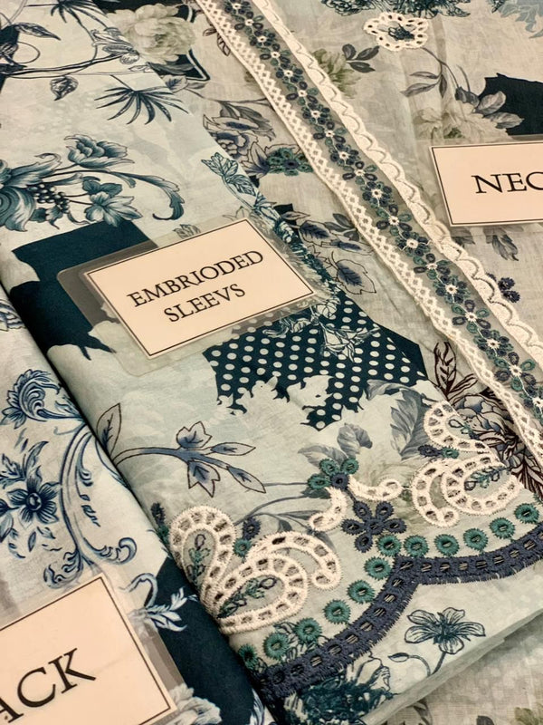 Image Printkari | Blue - Lawn Collection Replica