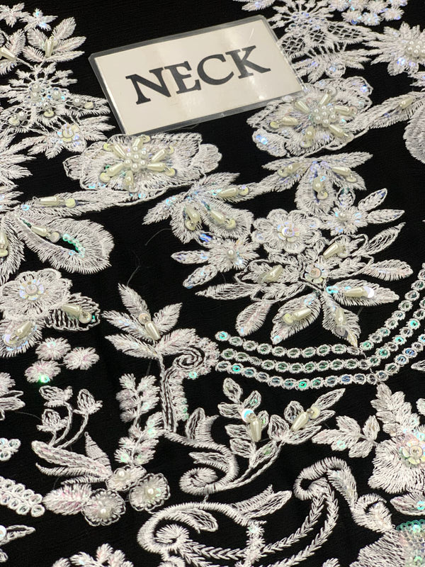 Serene | Black - Luxury Chiffon Collection Replica