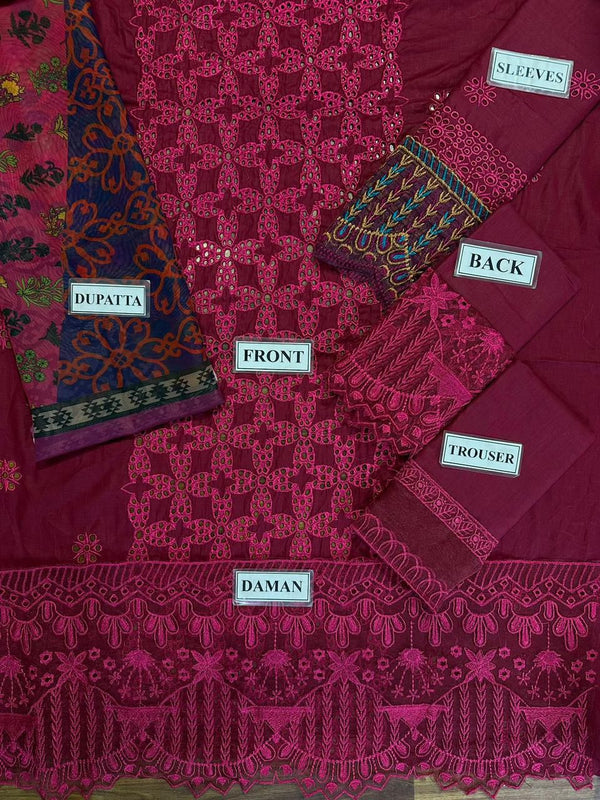 Zainab Chottani | Plum - Chikankari Collection Replica