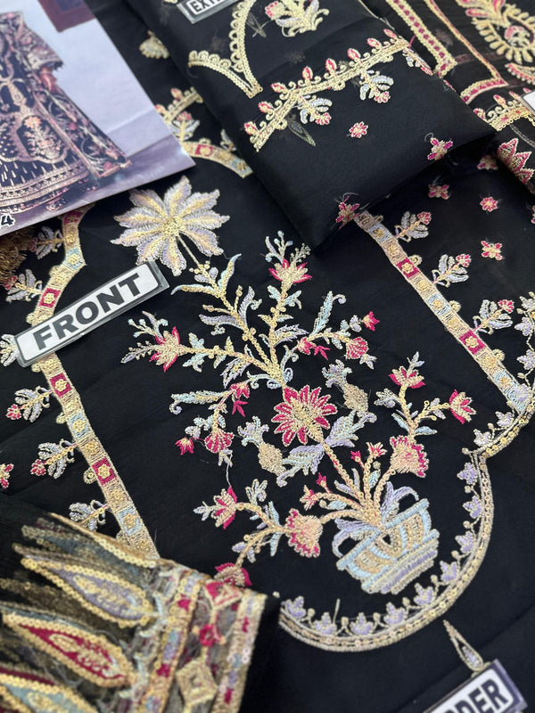 Zarlish | Black - Organza Collection Replica