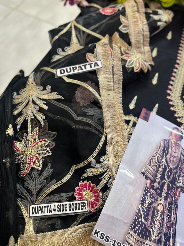 Zarlish | Black - Organza Collection Replica