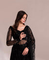 Maria B | Black - Net Saree Collection Replica