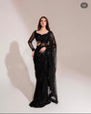 Maria B | Black - Net Saree Collection Replica