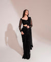 Maria B | Black - Net Saree Collection Replica
