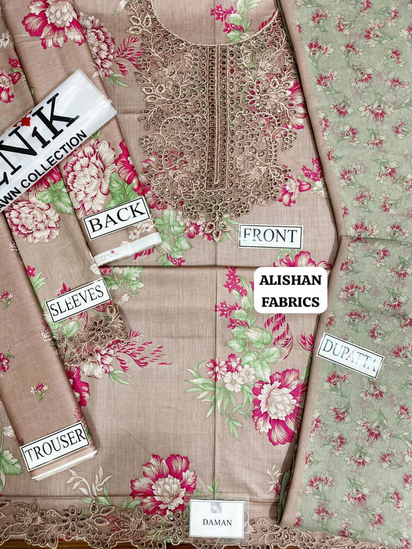 Iznik | Pink - Lawn Collection Replica