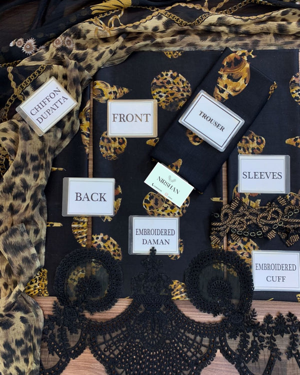 Maria B | Black - Lawn Collection Replica