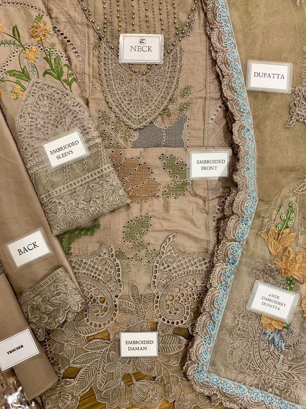 Maria B | Brown - Luxury Lawn Collection Replica