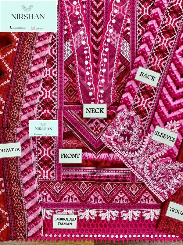 Maria B | Pink - Printed Lawn Collection Replica