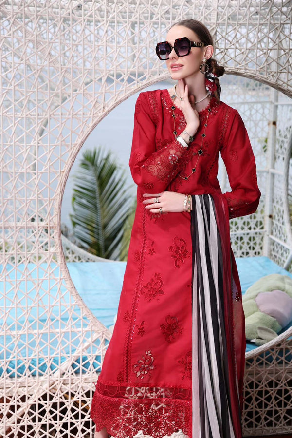 Sadia Asad | Red - Lawn & Cotton Collection Replica