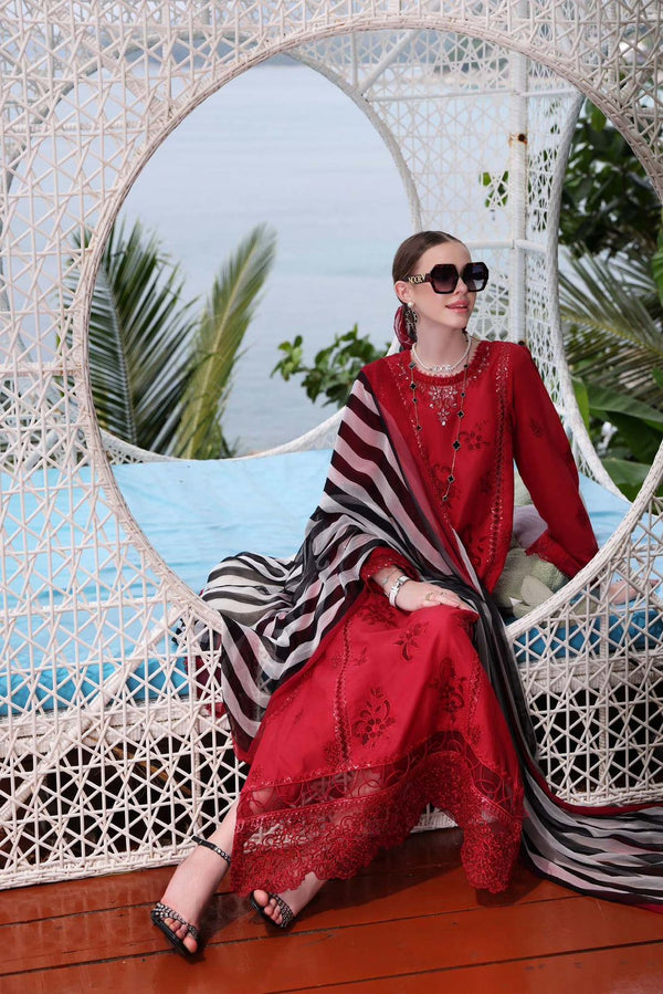 Sadia Asad | Red - Lawn & Cotton Collection Replica