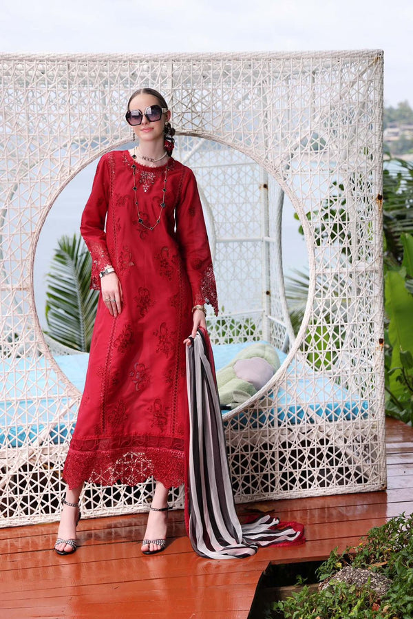 Sadia Asad | Red - Lawn & Cotton Collection Replica
