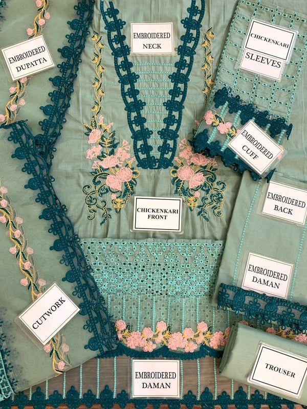 Adan Libas | Greyish Green - Cotton Collection Replica