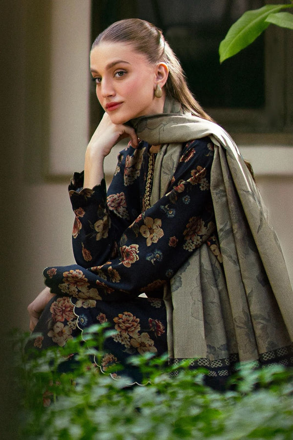 Baroque | Navy Blue - Digital Printed Lawn Collection Replica
