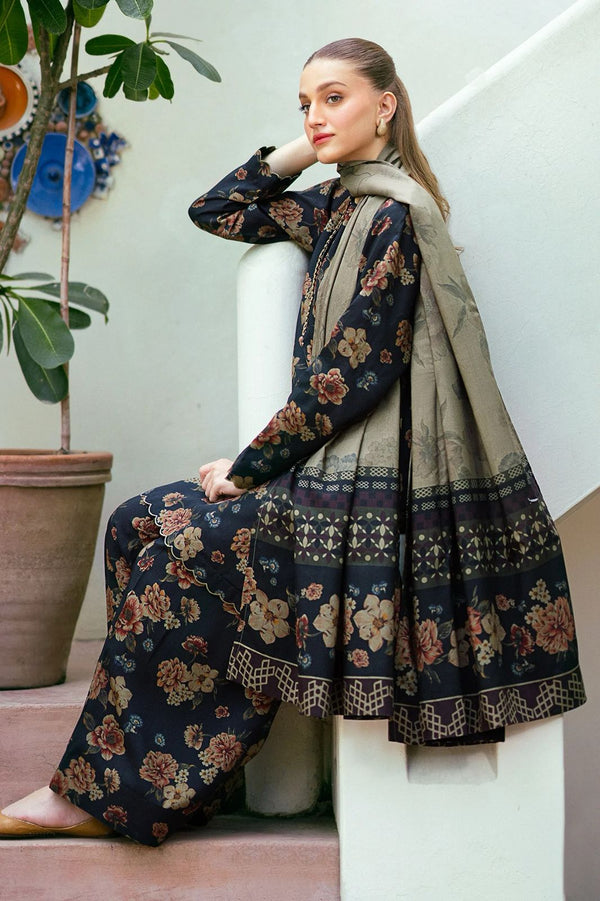 Baroque | Navy Blue - Digital Printed Lawn Collection Replica