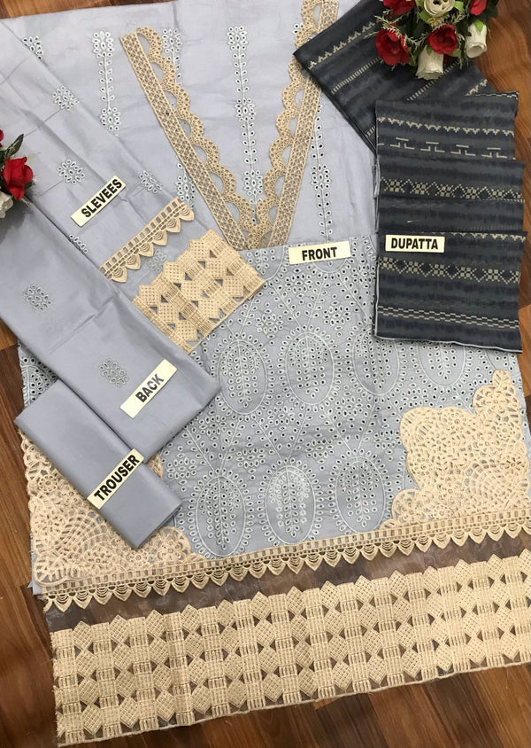 Adan Libas | Sky Blue - Cotton Lawn Collection Replica