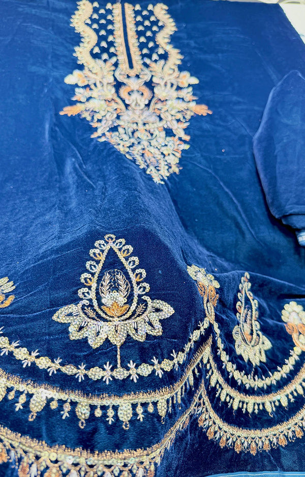 Batik Velvet 3Pc Navy