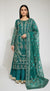 DEEP EMERALD ORGANZA SHARARA 3PC