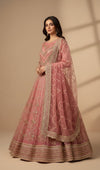 ROSE GOLD EMBROIDERED LEHENGA