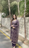 ROYAL PURPLE ORGANZA 3PC