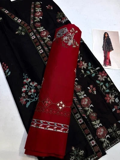 ETHNC BLACK & RED 2PC