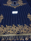 Azure Navy Blue Formal Collection Velvet Replica
