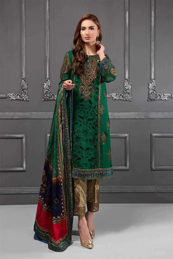 Maria B Green Chiffon Formal Collection Replica