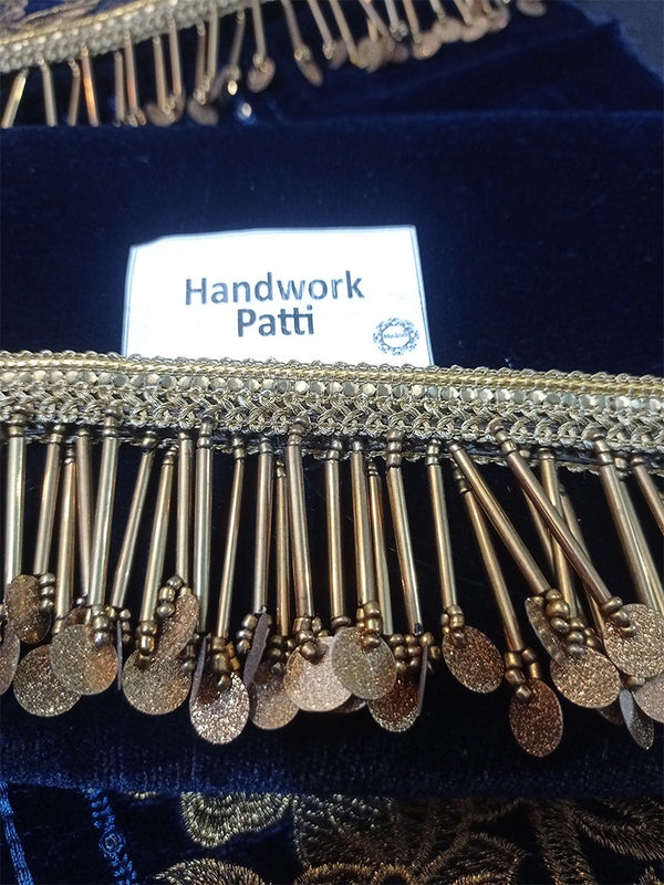 Azure Navy Blue Formal Collection Velvet Replica