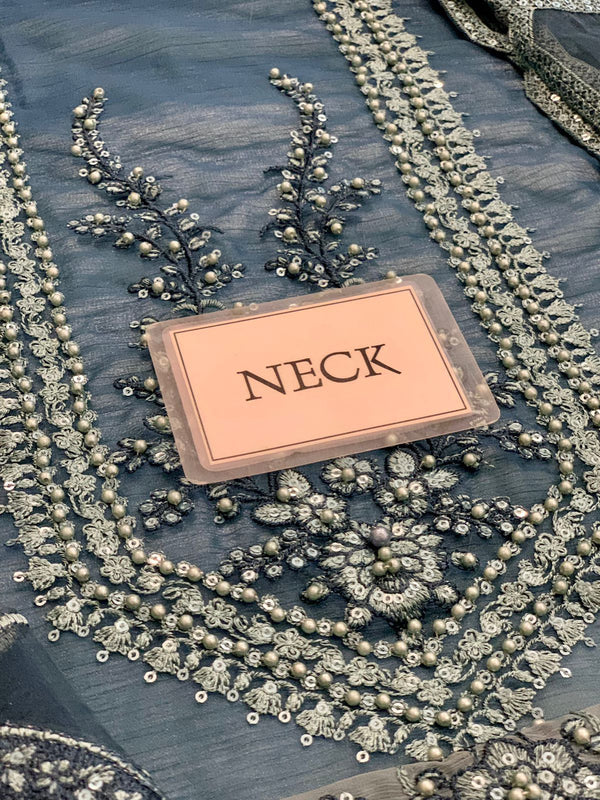 Maria B Seagreen Chiffon Formal Collection Replica