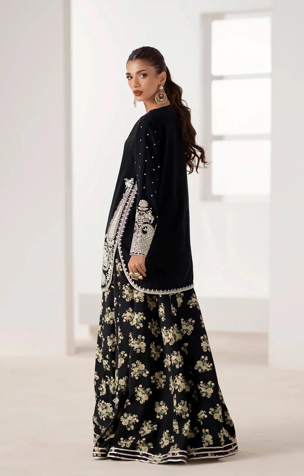 ETHNC VELVET BLACK 2PC